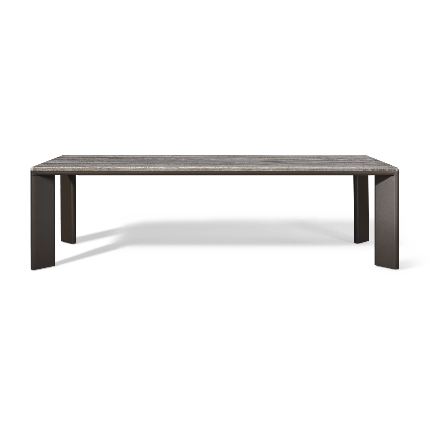 Tavolo da pranzo rettangolare in alluminio Palm Beach