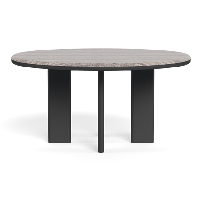 Tavolo da pranzo rotondo in alluminio Palm Beach 60