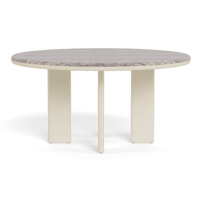 Tavolo da pranzo rotondo in alluminio Palm Beach 60