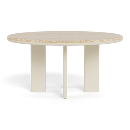 Tavolo da pranzo rotondo in alluminio Palm Beach 60