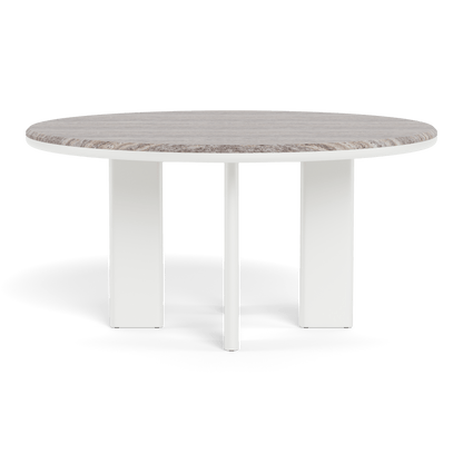 Tavolo da pranzo rotondo in alluminio Palm Beach 60