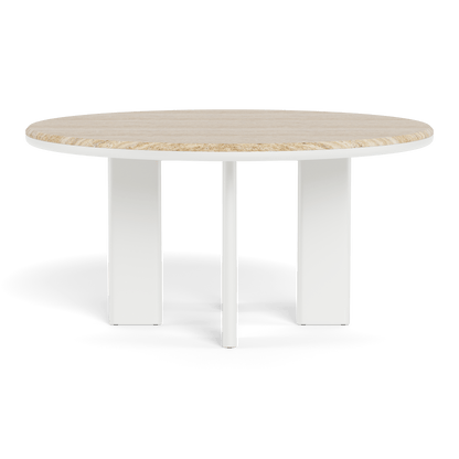 Tavolo da pranzo rotondo in alluminio Palm Beach 60