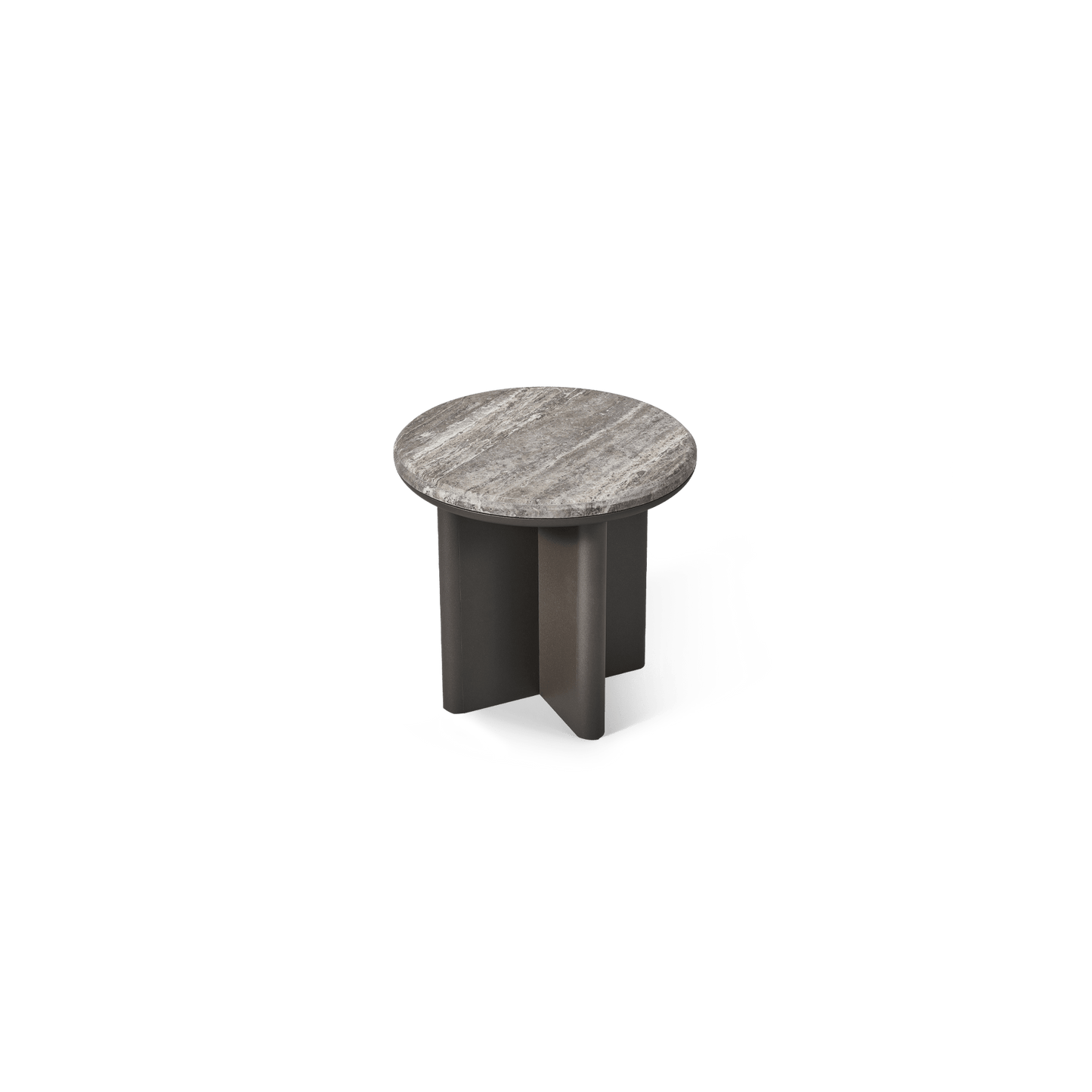 Palm Beach Aluminum Round Side Table
