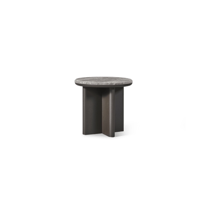 Palm Beach Aluminum Round Side Table
