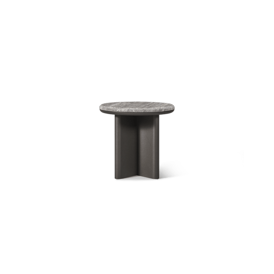 Palm Beach Aluminum Round Side Table