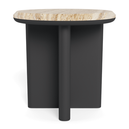 Palm Beach Aluminum Round Side Table