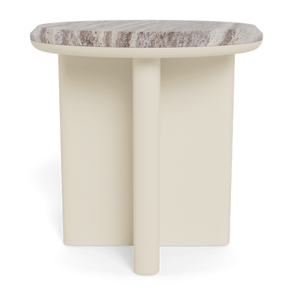 Palm Beach Aluminum Round Side Table