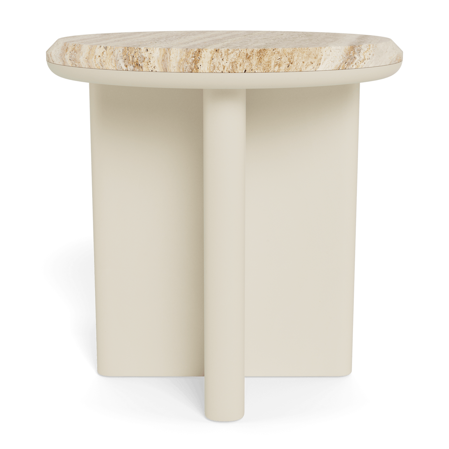 Palm Beach Aluminum Round Side Table