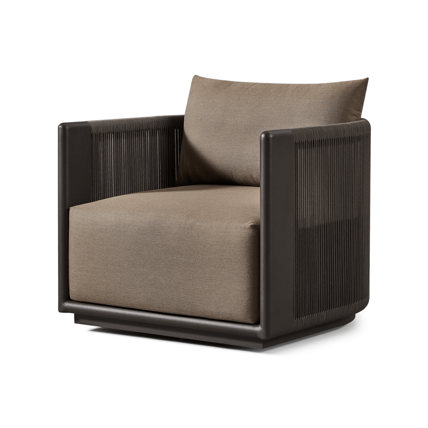 Palm Beach Aluminum Swivel Lounge Chair