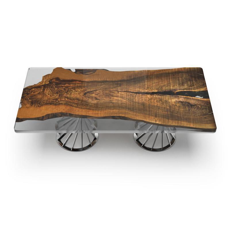 Panaro Walnut Wood Dining Table