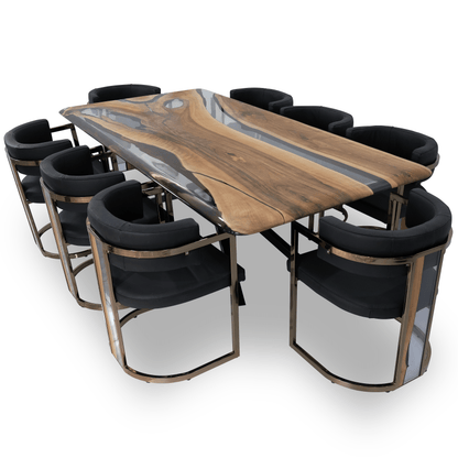 Parthenope Walnut Dining Table