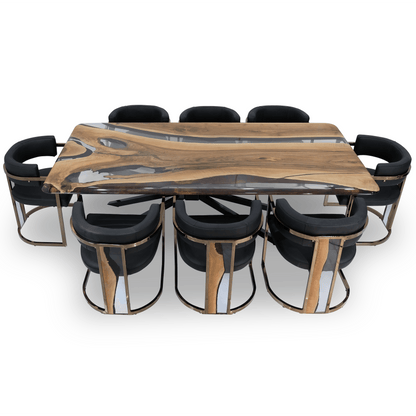 Parthenope Walnut Dining Table