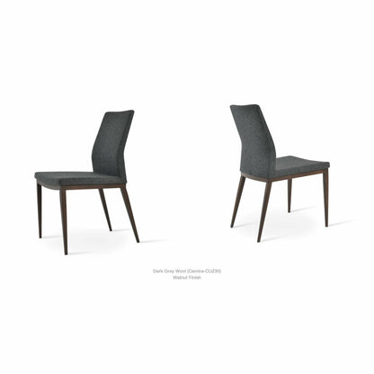 PASHA MW WOOD LOOK METAL CHAIR