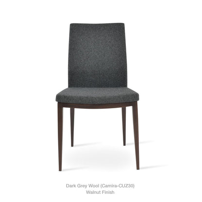 PASHA MW WOOD LOOK METAL CHAIR