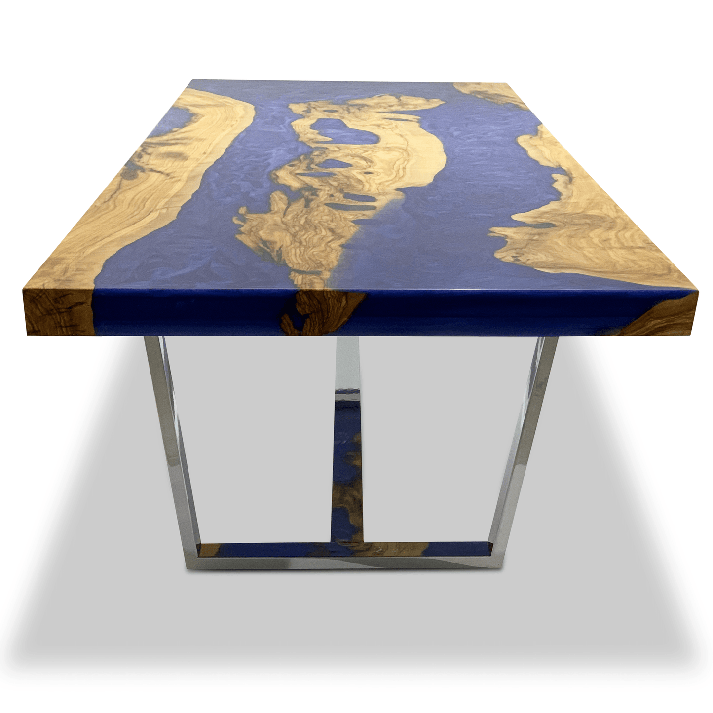 Pearl Blue Morano Olive Wood Coffee Table