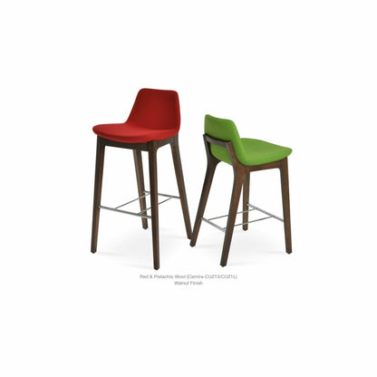 PERA WOOD HANDLE BACK STOOL