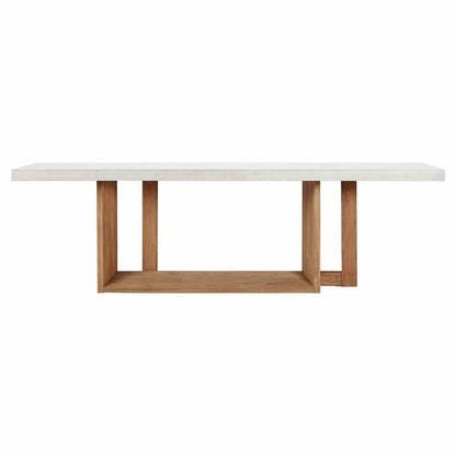 Perpetual Teak Lucca Counter Table Ivory White