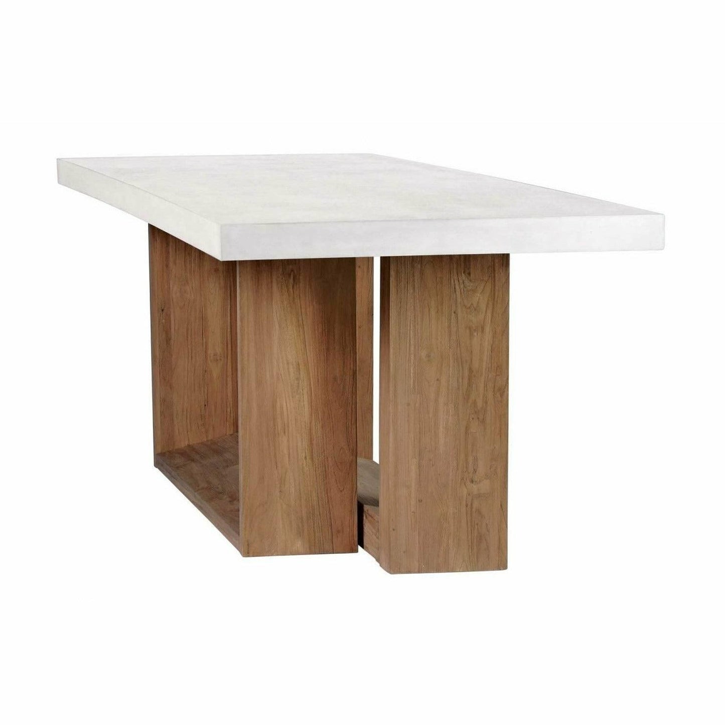 Perpetual Teak Lucca Counter Table Ivory White