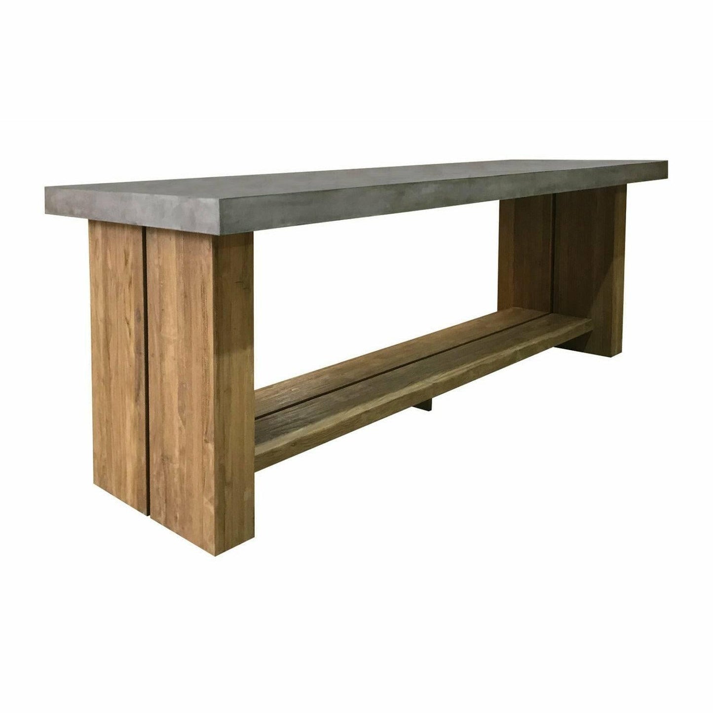 Perpetual Teak Mykonos Bar Table – Slate Gray