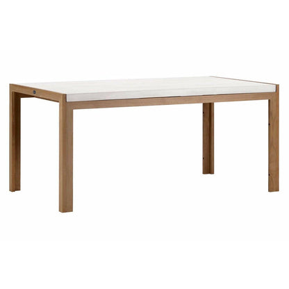 Perpetual Teak Soho Dining Table Ivory White
