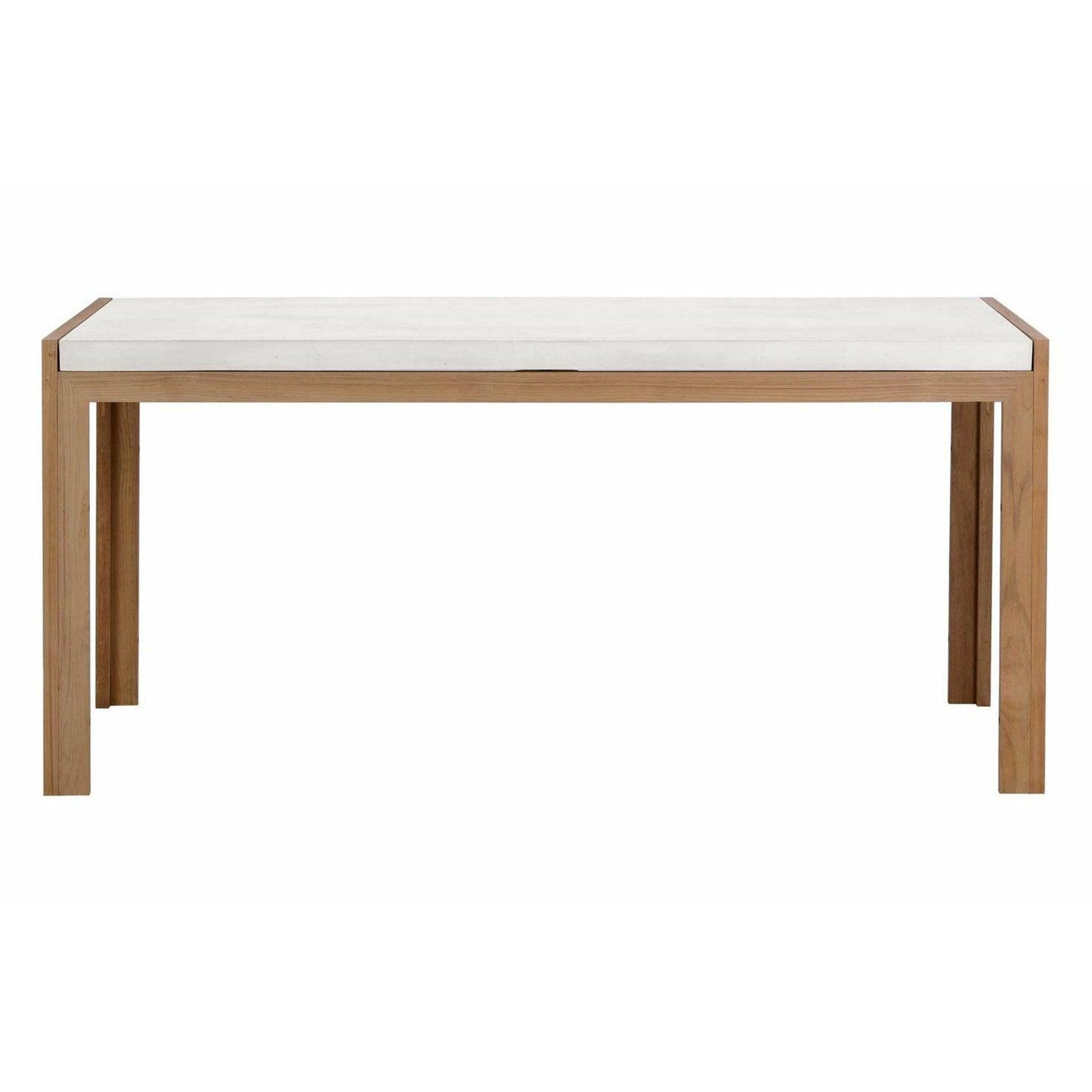 Perpetual Teak Soho Dining Table Ivory White
