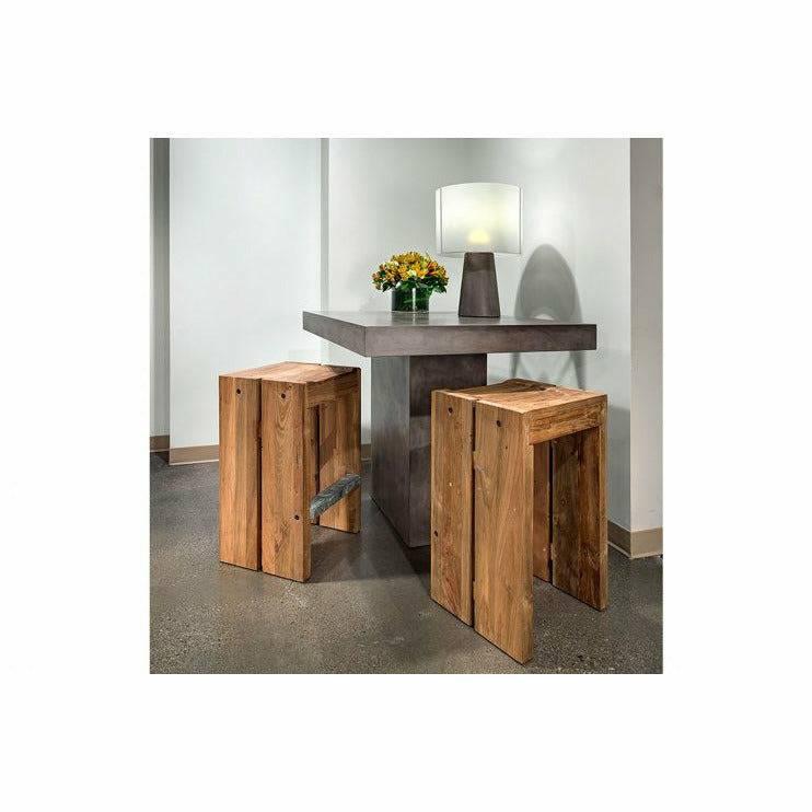 Perpetual Teak Solo Bar Stool