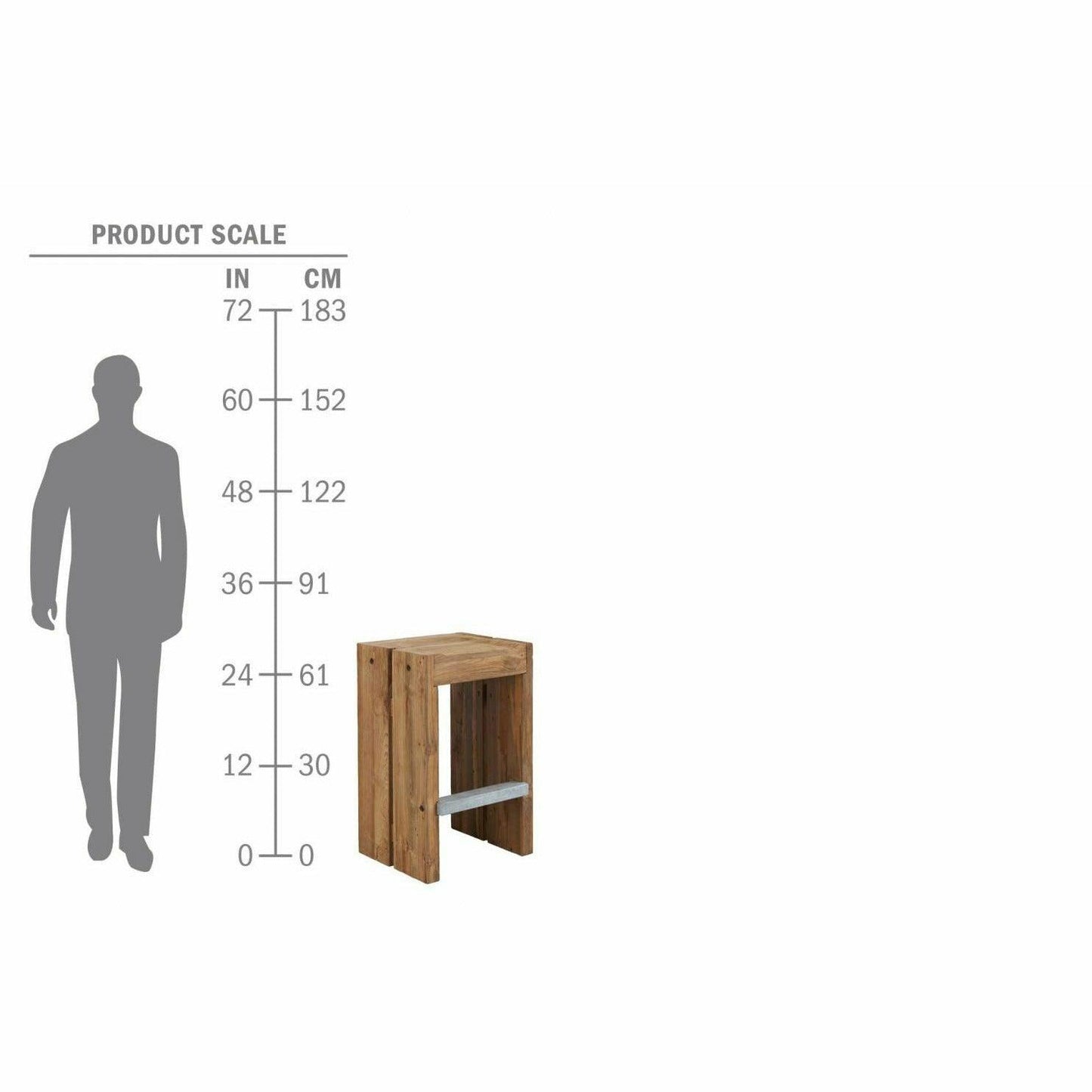 Perpetual Teak Solo Bar Stool