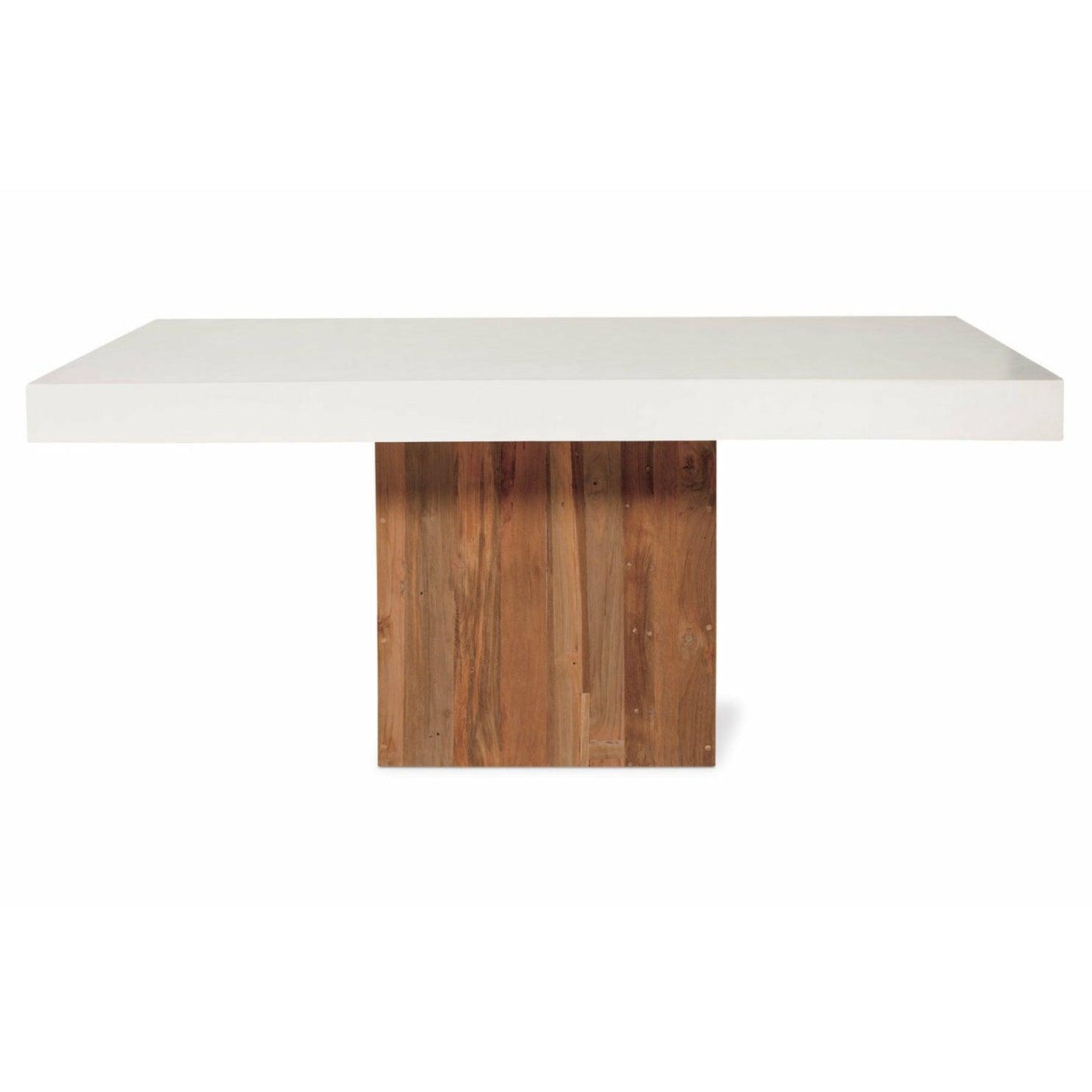 Perpetual Teak Sparta Dining Table Ivory White