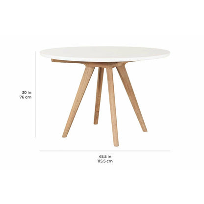 Perpetual Teak Viola Dining Table Slate Grey