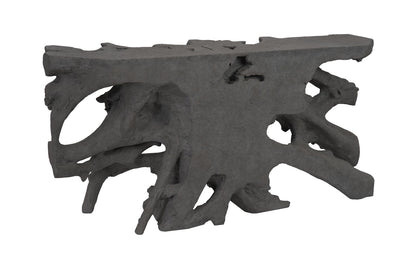 Tavolo da salotto con base a radice in pietra antracite Beau Cast