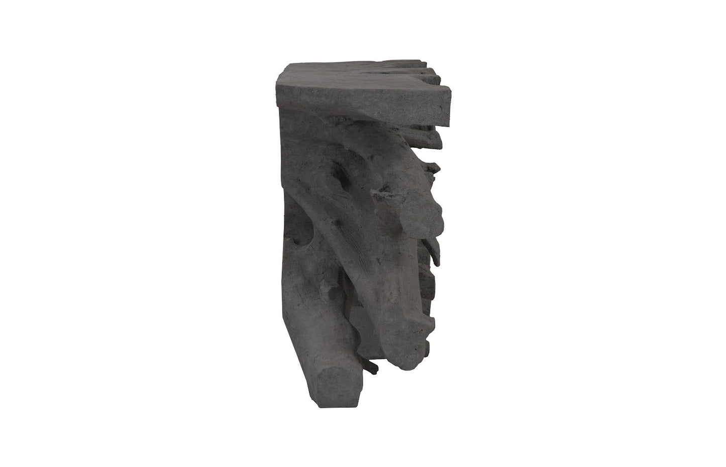 Tavolo da salotto con base a radice in pietra antracite Beau Cast
