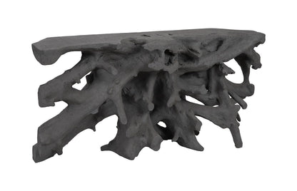 Tavolo da salotto con base a radice in pietra antracite Beau Cast