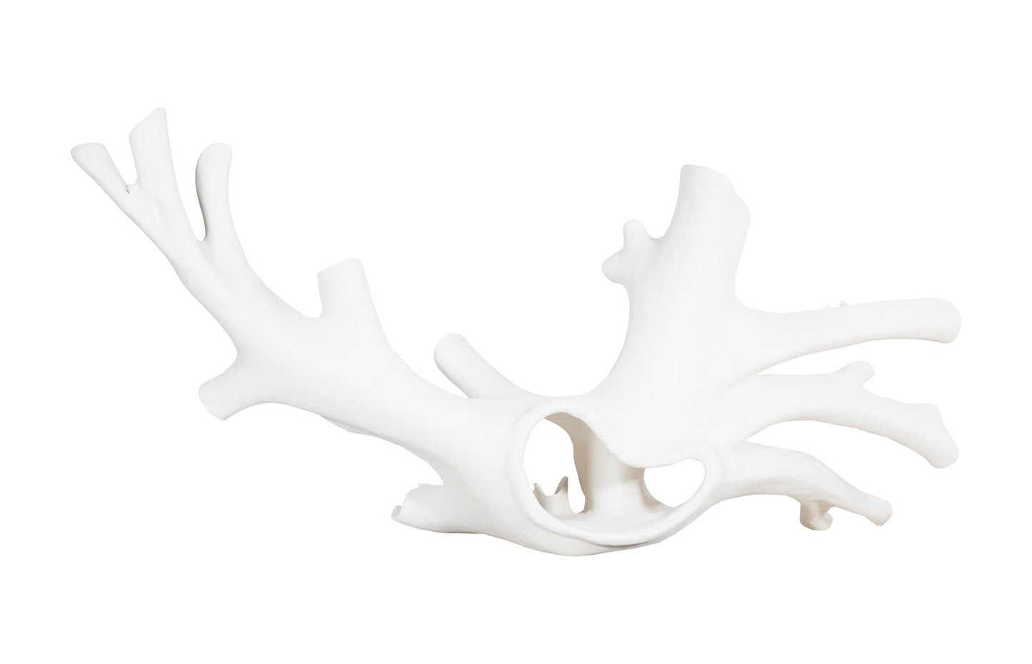 Cast Colossal Root Sculpture White Stone