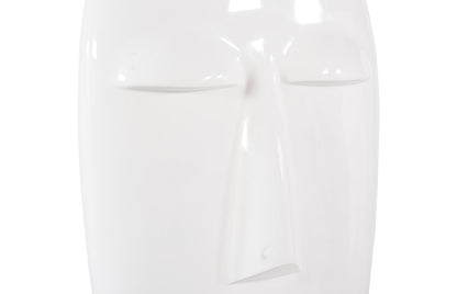 Emerging Face Sculpture Gel Coat White