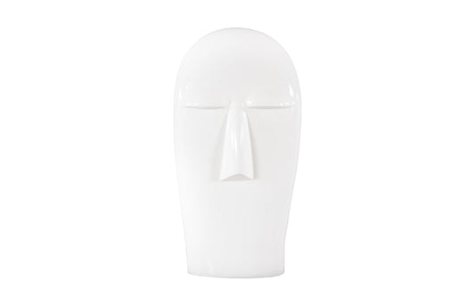 Emerging Face Sculpture Gel Coat White
