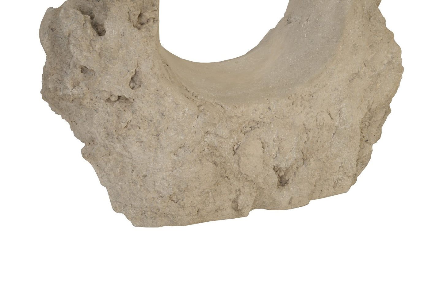 Colossal Cast Stone Sculpture Double Hole, Roman Stone
