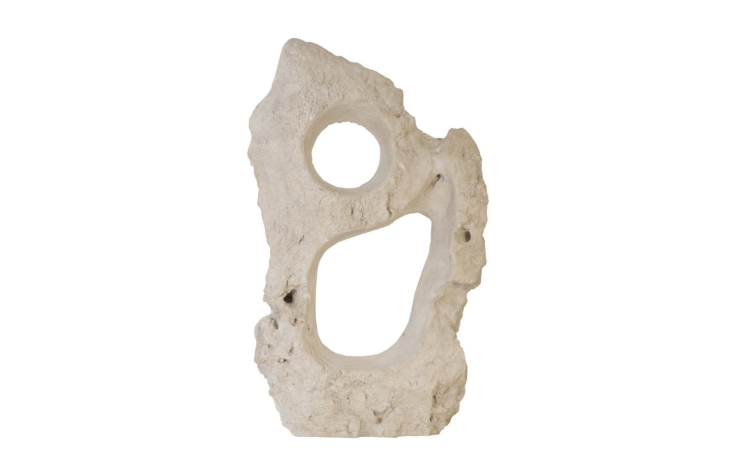 Colossal Cast Stone Sculpture Double Hole, Roman Stone
