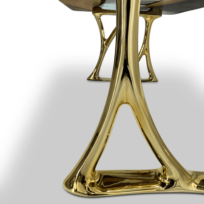 Pheraea Walnut Wood River Dining Table
