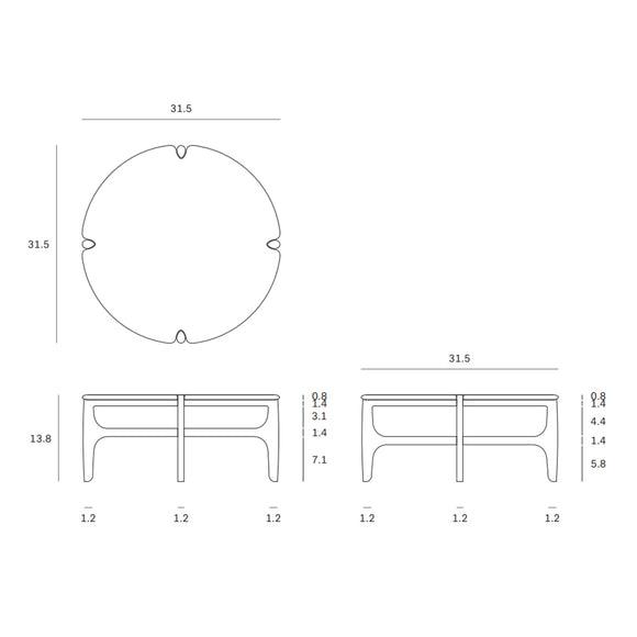 PI Round Coffee Table