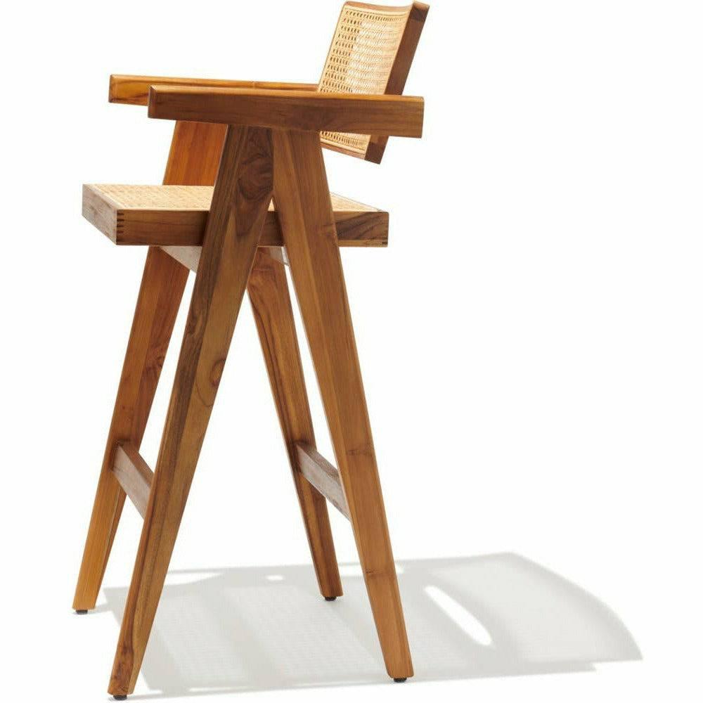 Pierre J Stool Teak Full Wicker