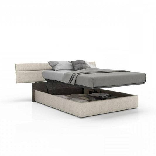 PLANK UPHOLSTERED STORAGE BED