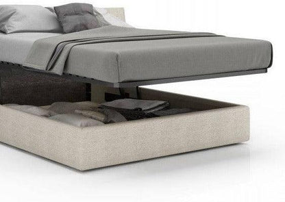 PLANK UPHOLSTERED STORAGE BED