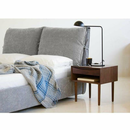 PLUME BED HEATHER GREY CHENILLE