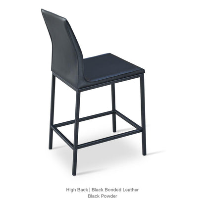 POLO METAL HIGH BACK STOOL