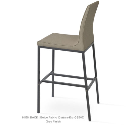 POLO METAL HIGH BACK STOOL