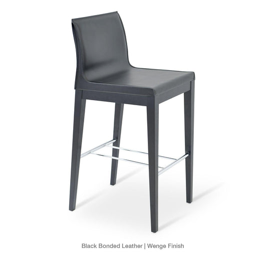 POLO WOOD LOW BACK STOOL