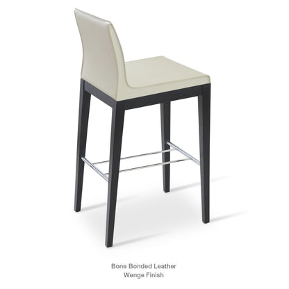 POLO WOOD LOW BACK STOOL