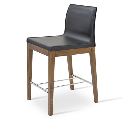 POLO WOOD LOW BACK STOOL