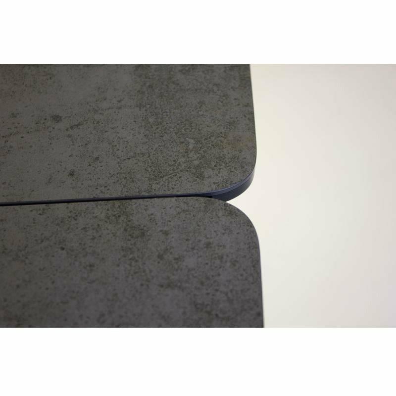 PRISM DINING TABLE INDUSTRIAL GREY