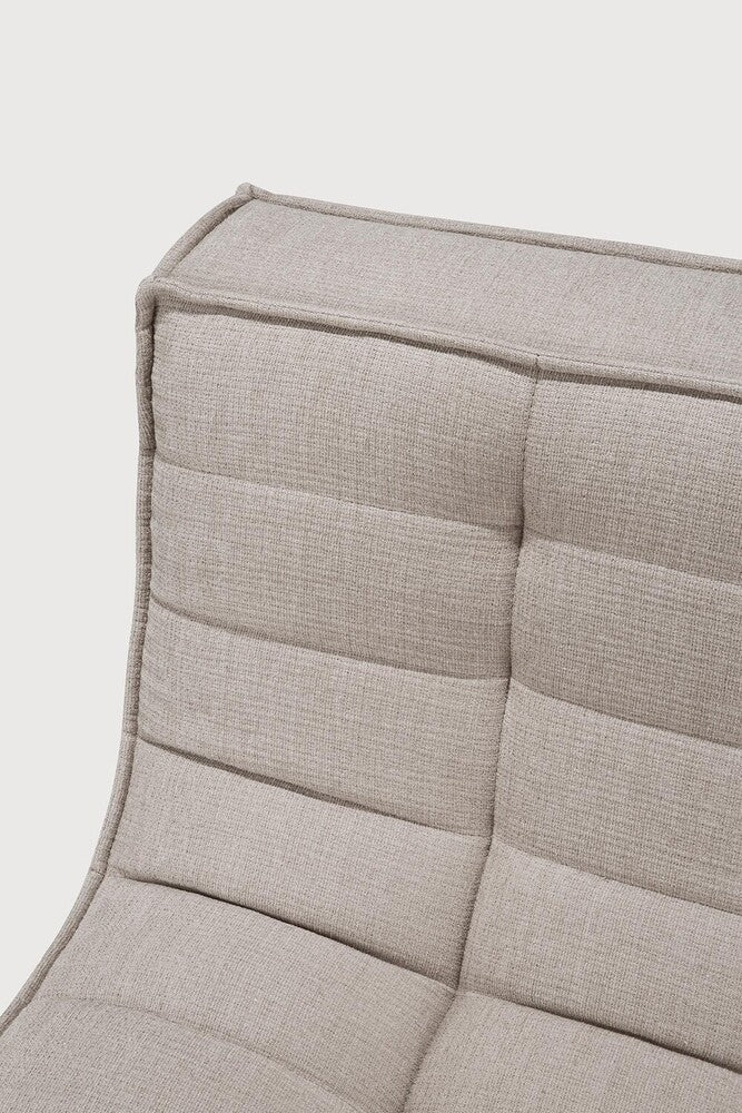 N701 Modular 4-Piece Ecru Fabric Sectional Set